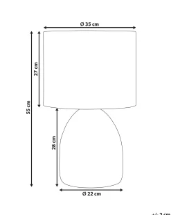 Bordlampe NILWALA Rattan Naturlig