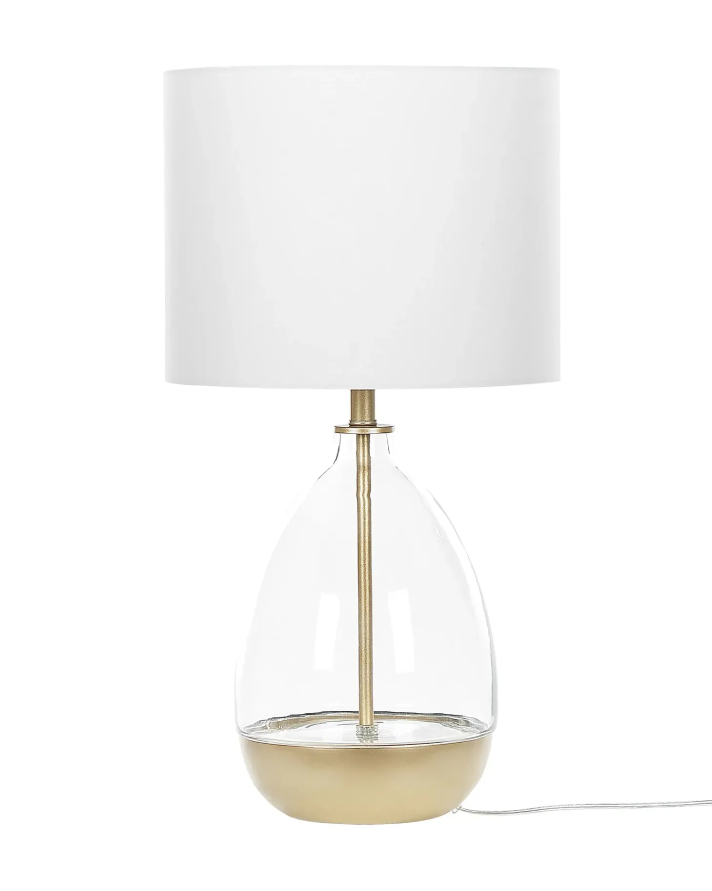 Bordlampe OKARI Glas Hvid