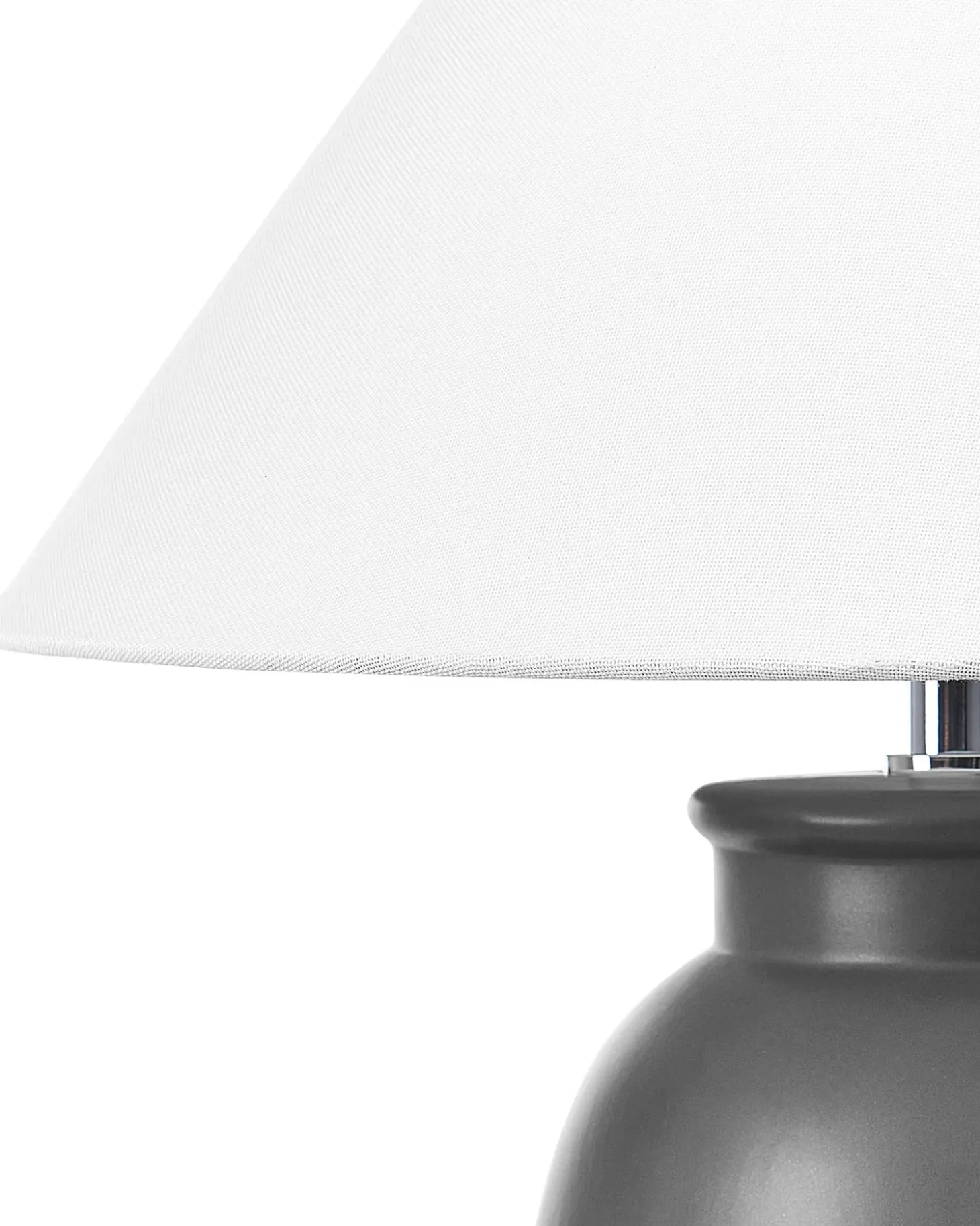 Bordlampe PATILLAS Keramik Sort