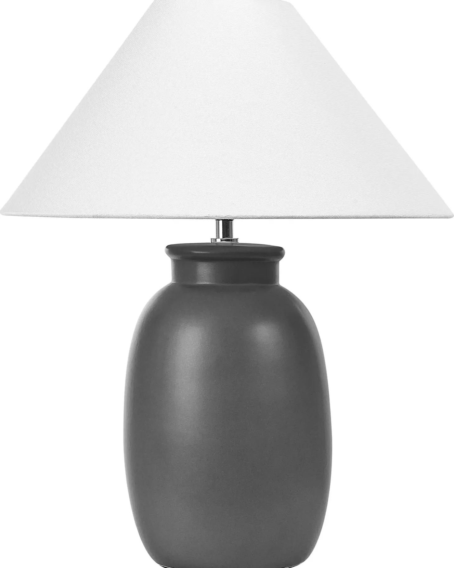 Bordlampe PATILLAS Keramik Sort