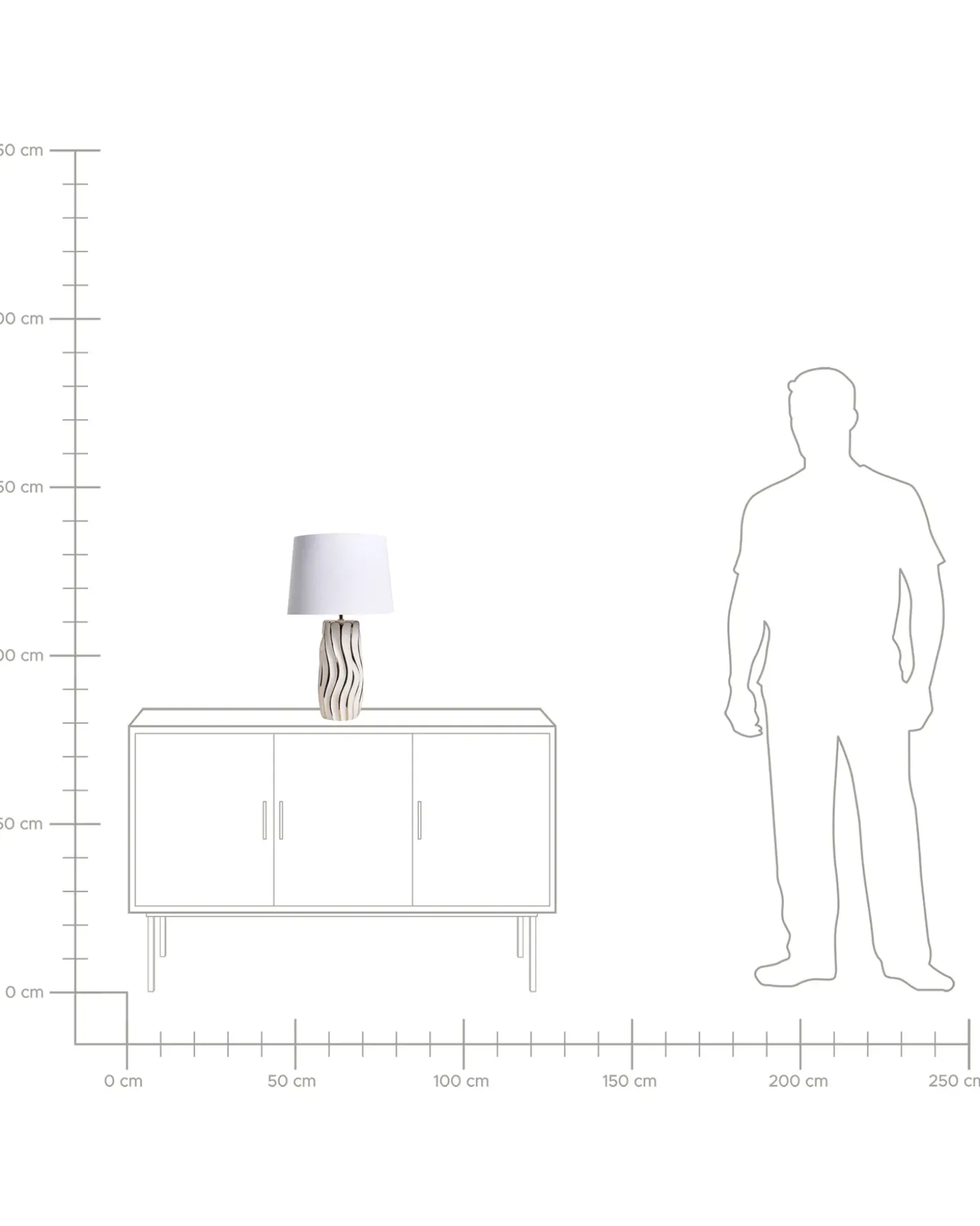 Bordlampe PATUCA Keramik Hvid