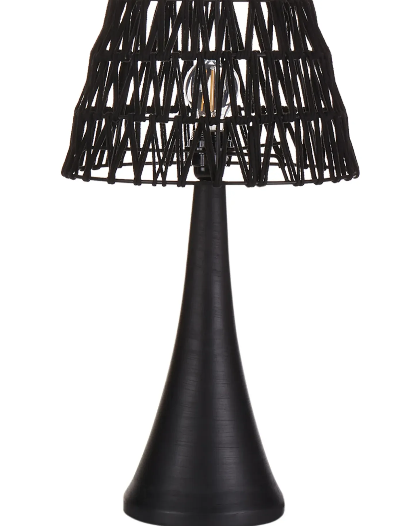 Bordlampe PELLEJAS Mangotræ Sort