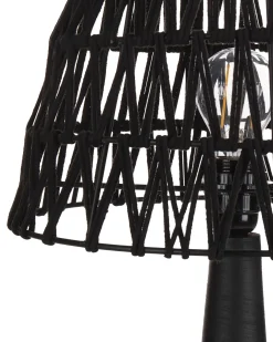 Bordlampe PELLEJAS Mangotræ Sort