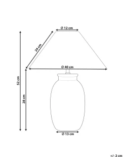 Bordlampe PELLEJAS Mangotræ Sort