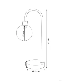 Bordlampe RAMIS Metal Guld