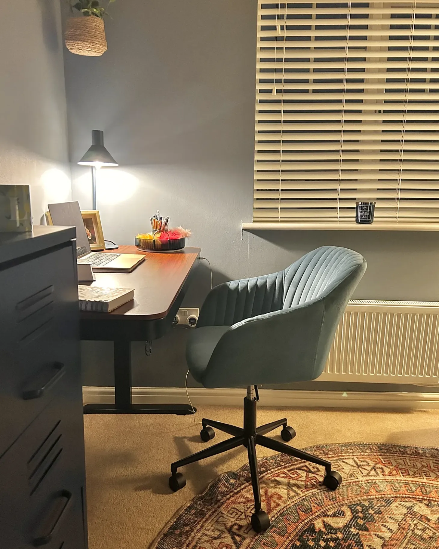 Bordlampe RIMAVA Justerbar Metal Blå