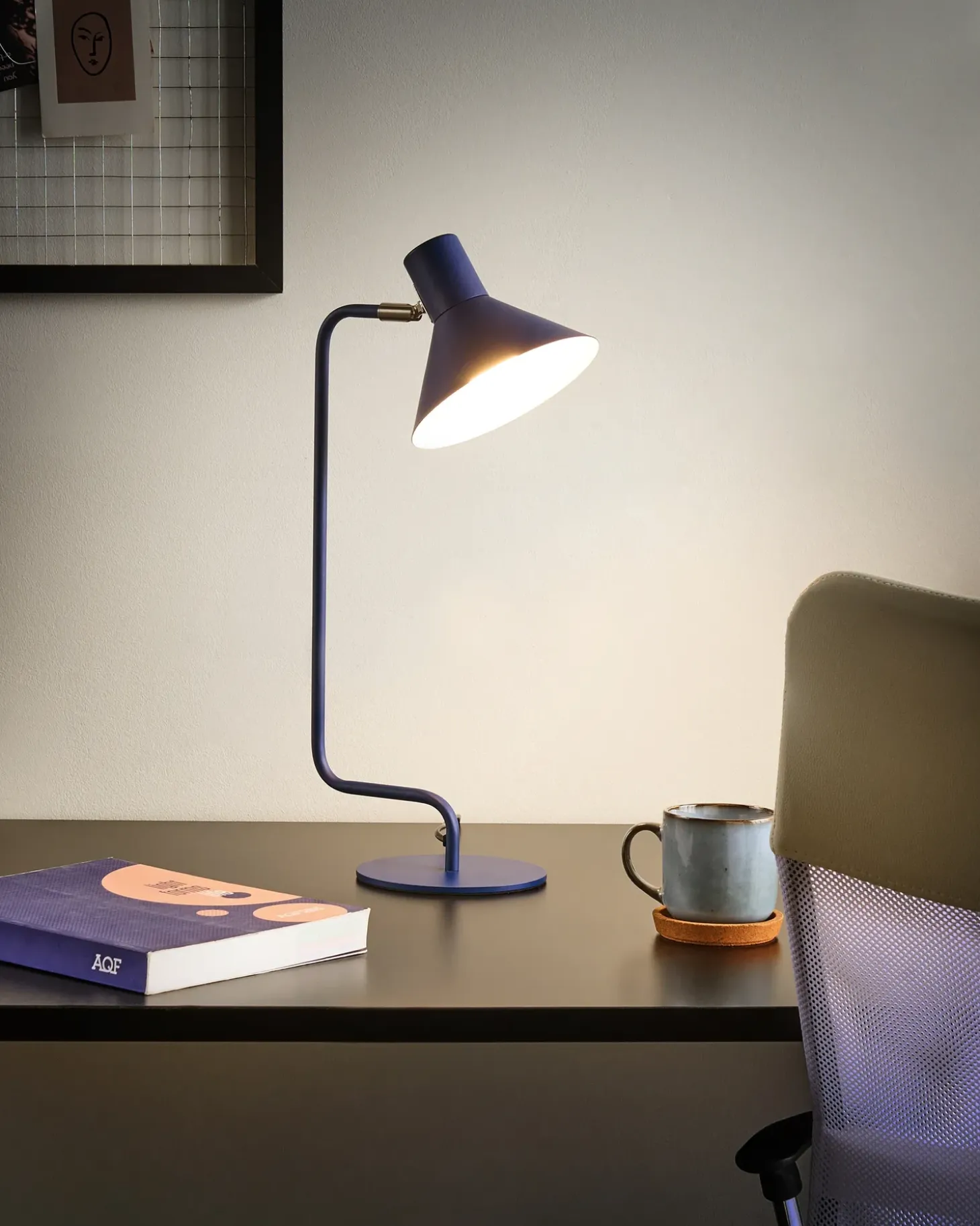 Bordlampe RIMAVA Justerbar Metal Blå