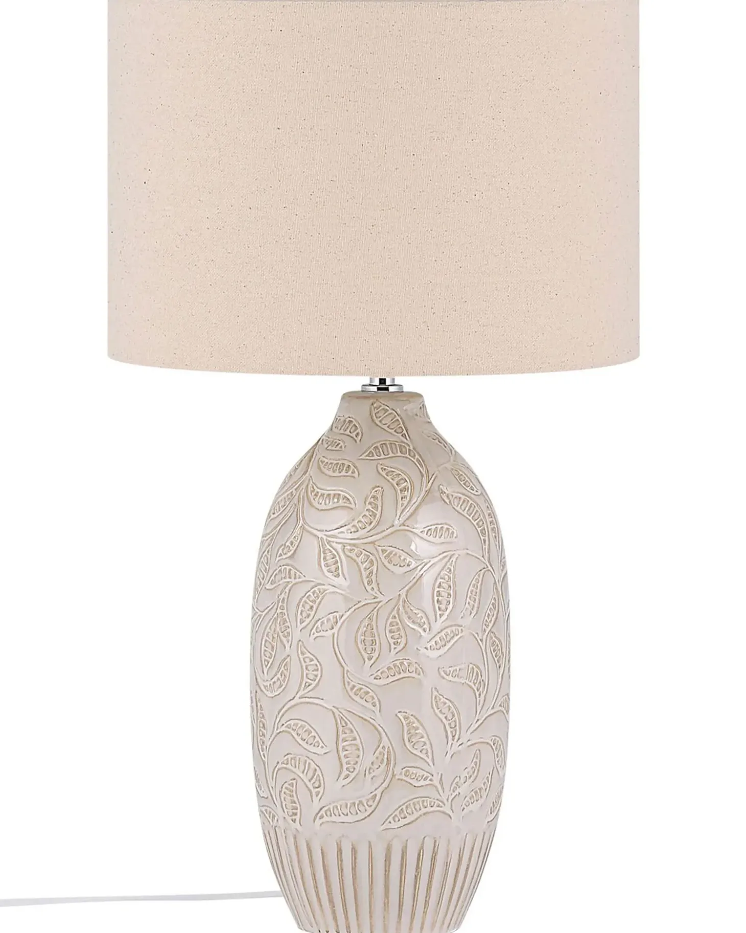 Bordlampe SALZA Keramik Beige
