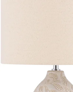 Bordlampe SALZA Keramik Beige