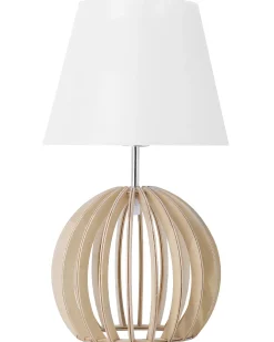 Bordlampe SAMO Brun/hvid