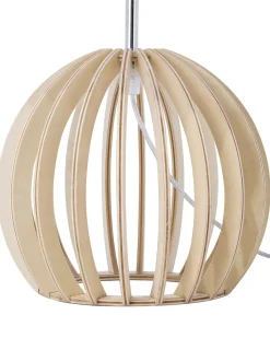 Bordlampe SAMO Brun/hvid