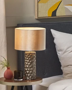 Bordlampe SANKURU Keramik Guld