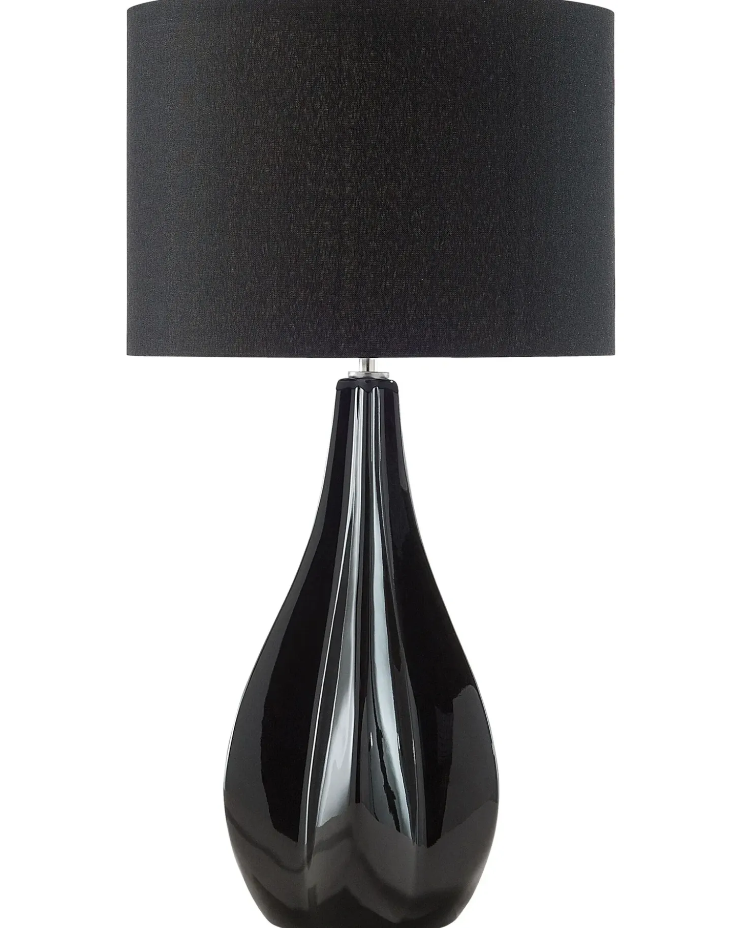 Bordlampe SANTEE Porcelæn Sort