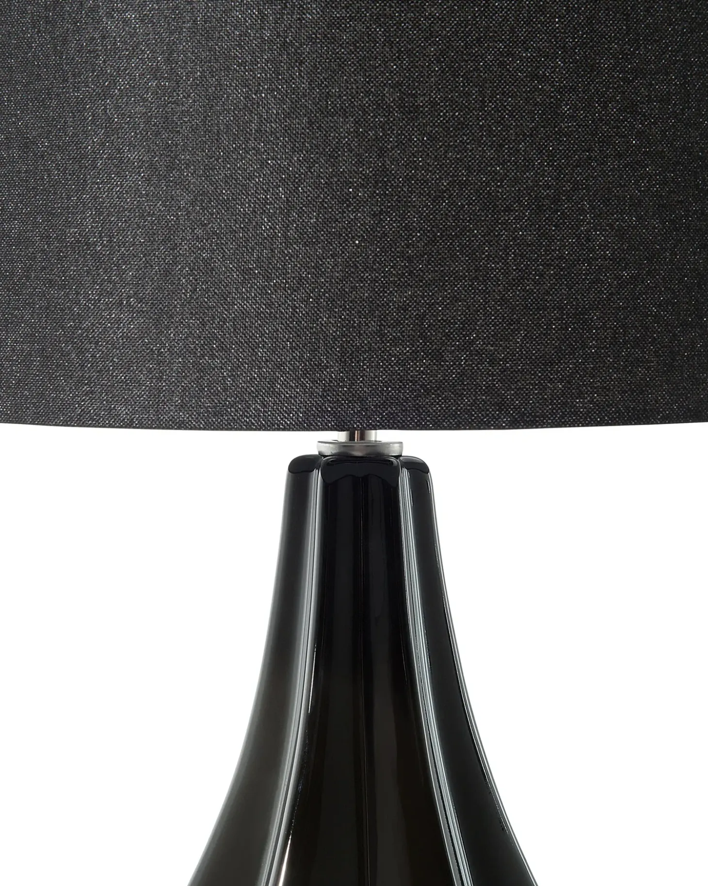 Bordlampe SANTEE Porcelæn Sort