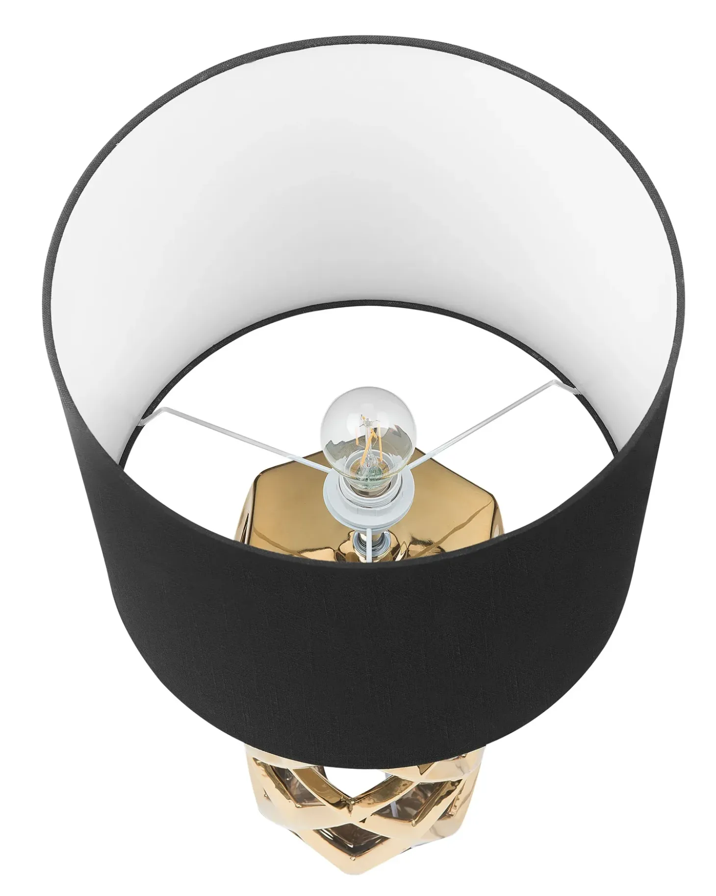Bordlampe SELJA Keramik Guld