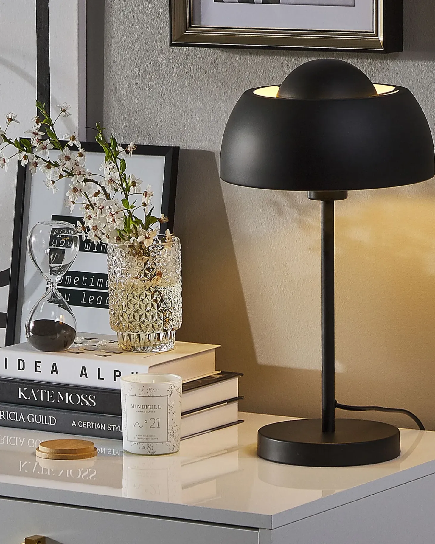 Bordlampe SENETTE Metal Sort