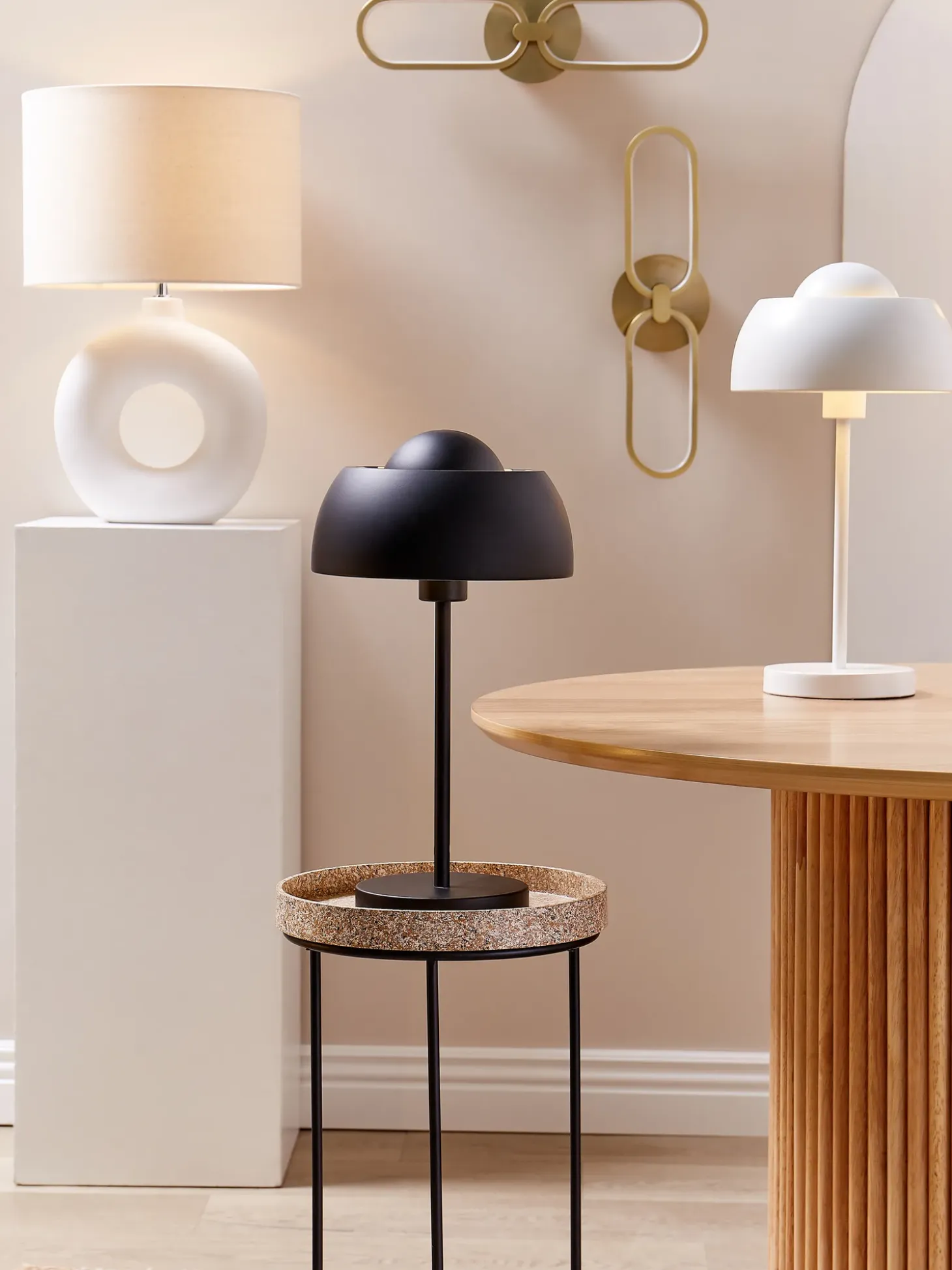 Bordlampe SENETTE Metal Sort