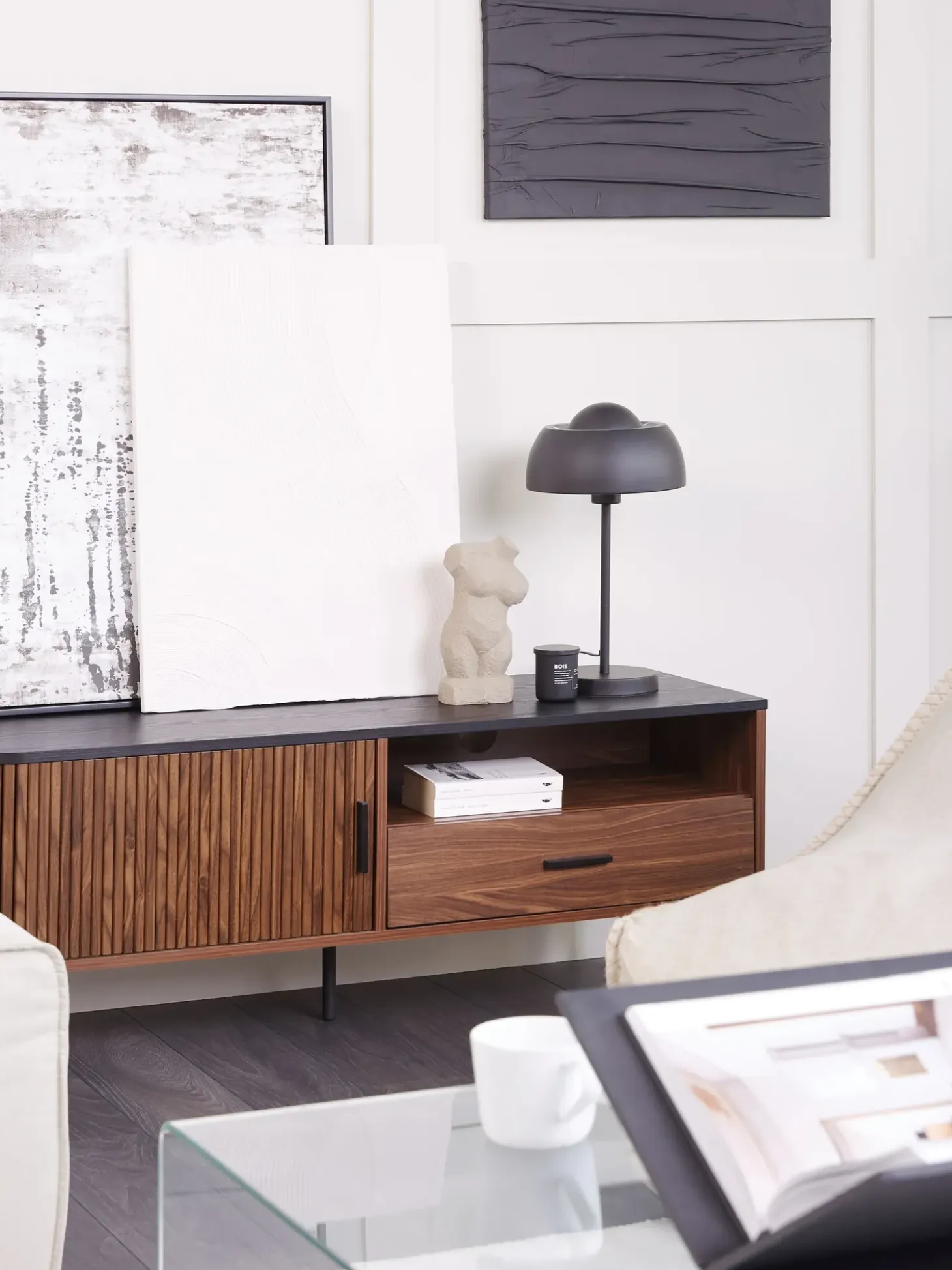 Bordlampe SENETTE Metal Sort