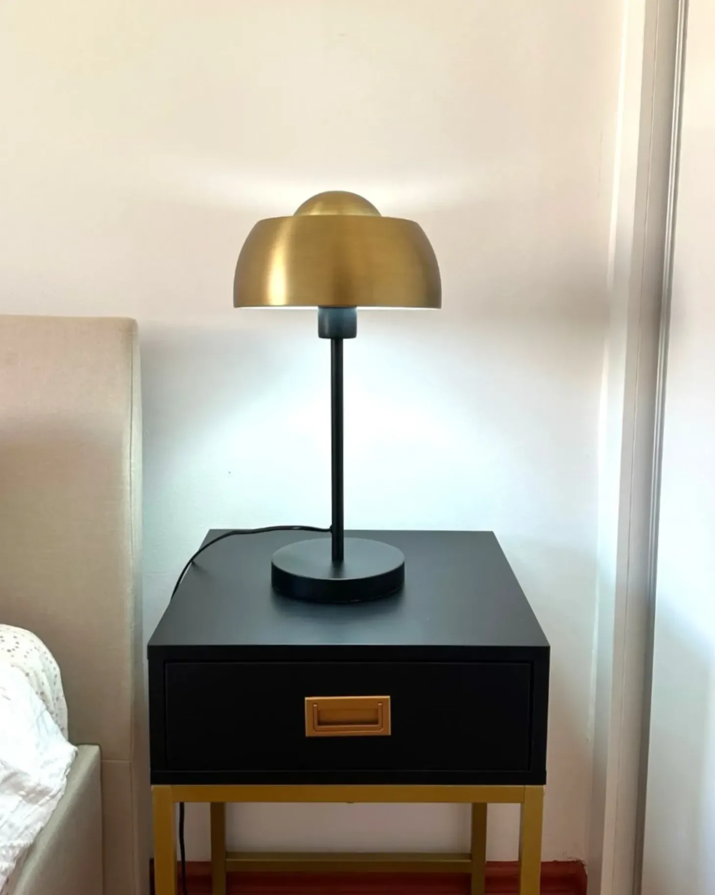 Bordlampe SENETTE Metal Sort/guld