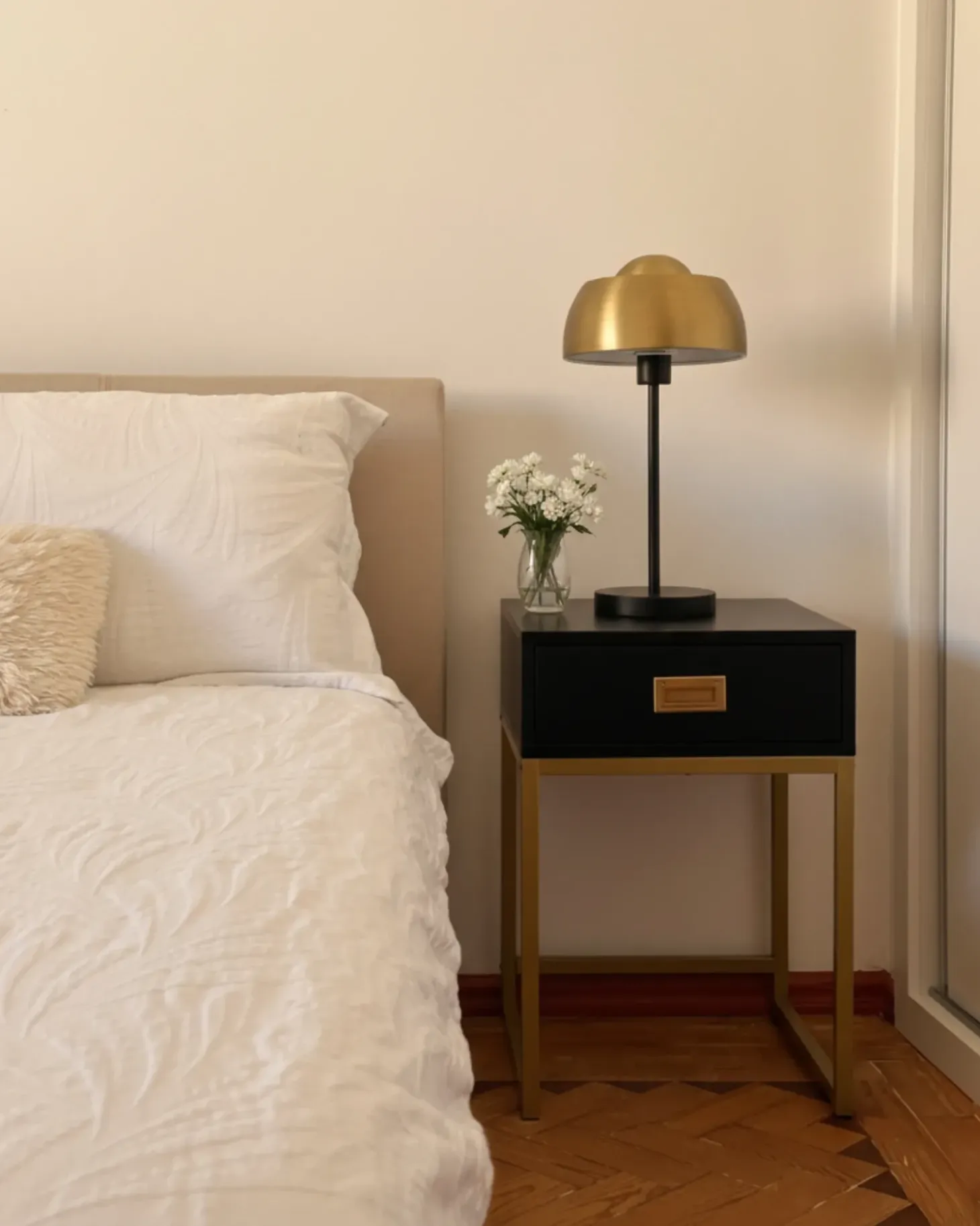 Bordlampe SENETTE Metal Sort/guld