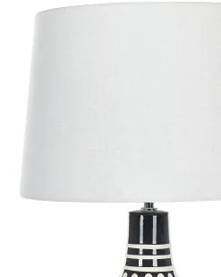 Bordlampe SHEBELLE Keramik Sort