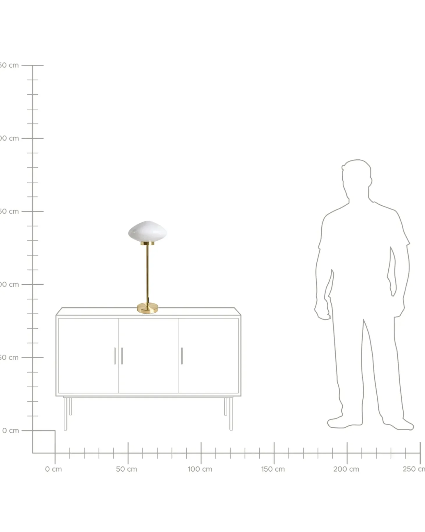 Bordlampe SIBUN Metal Guld