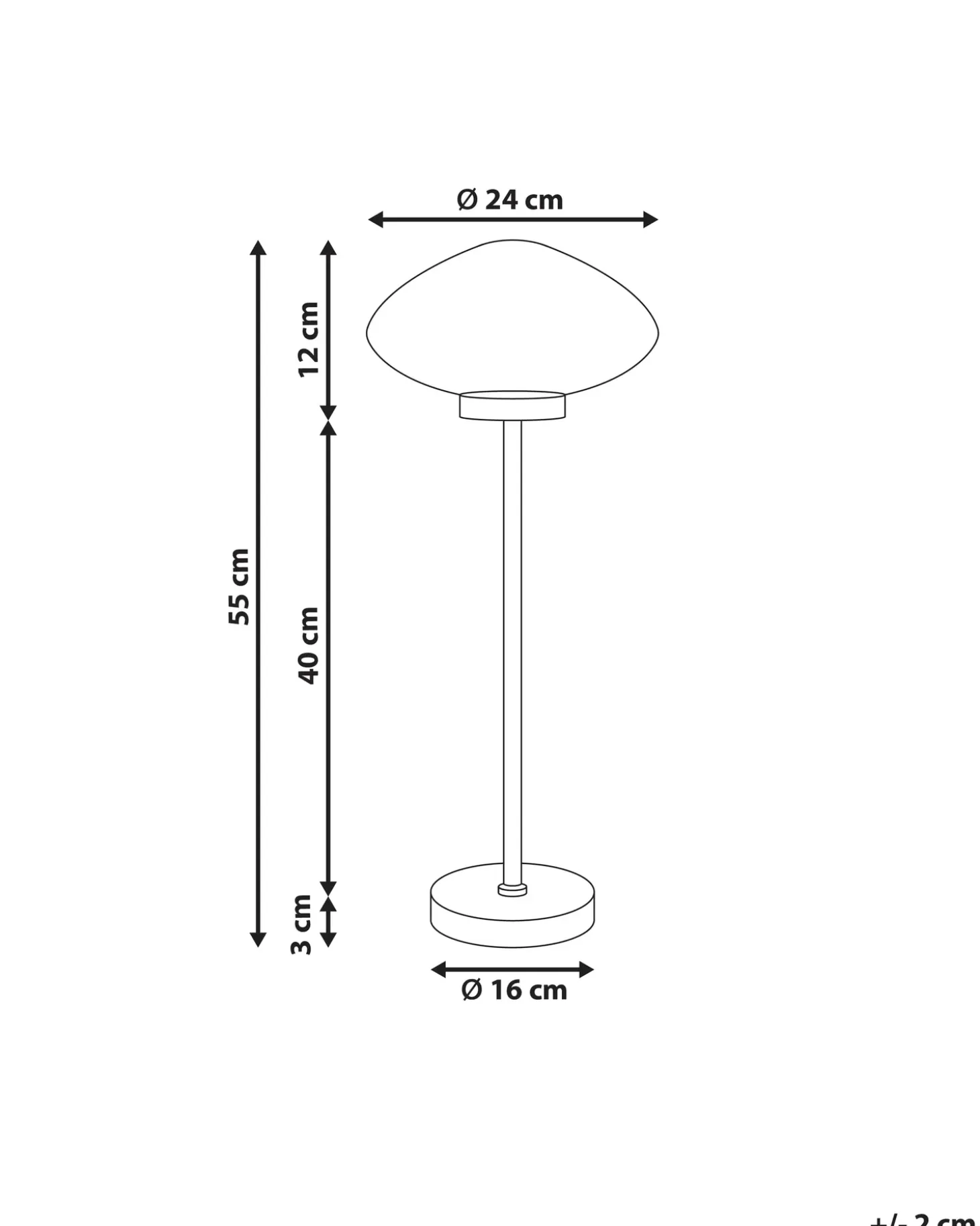 Bordlampe SIBUN Metal Sølv