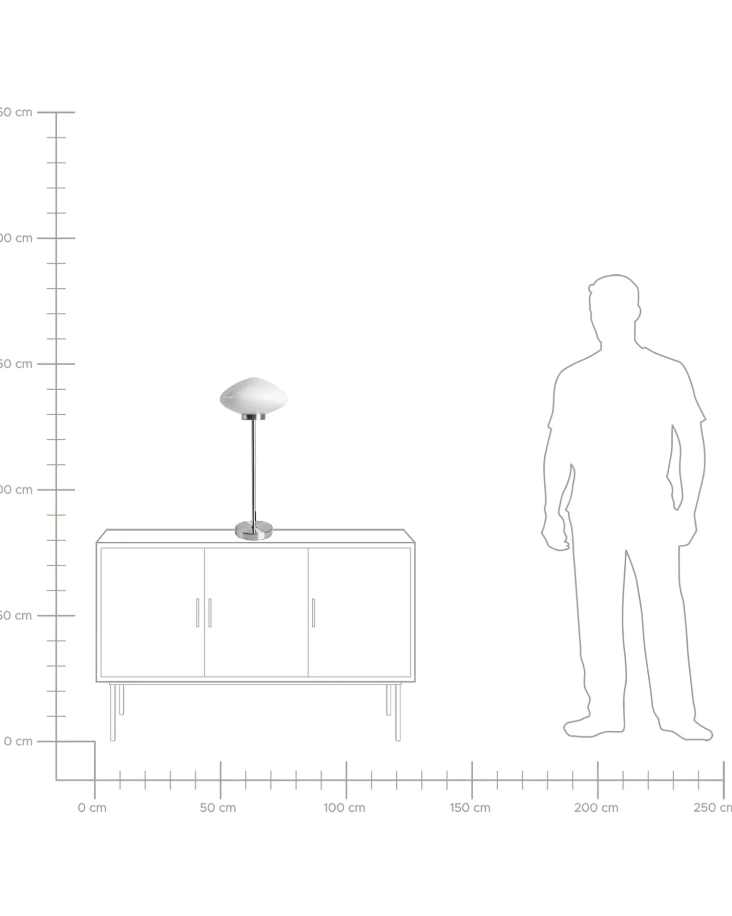 Bordlampe SIBUN Metal Sølv