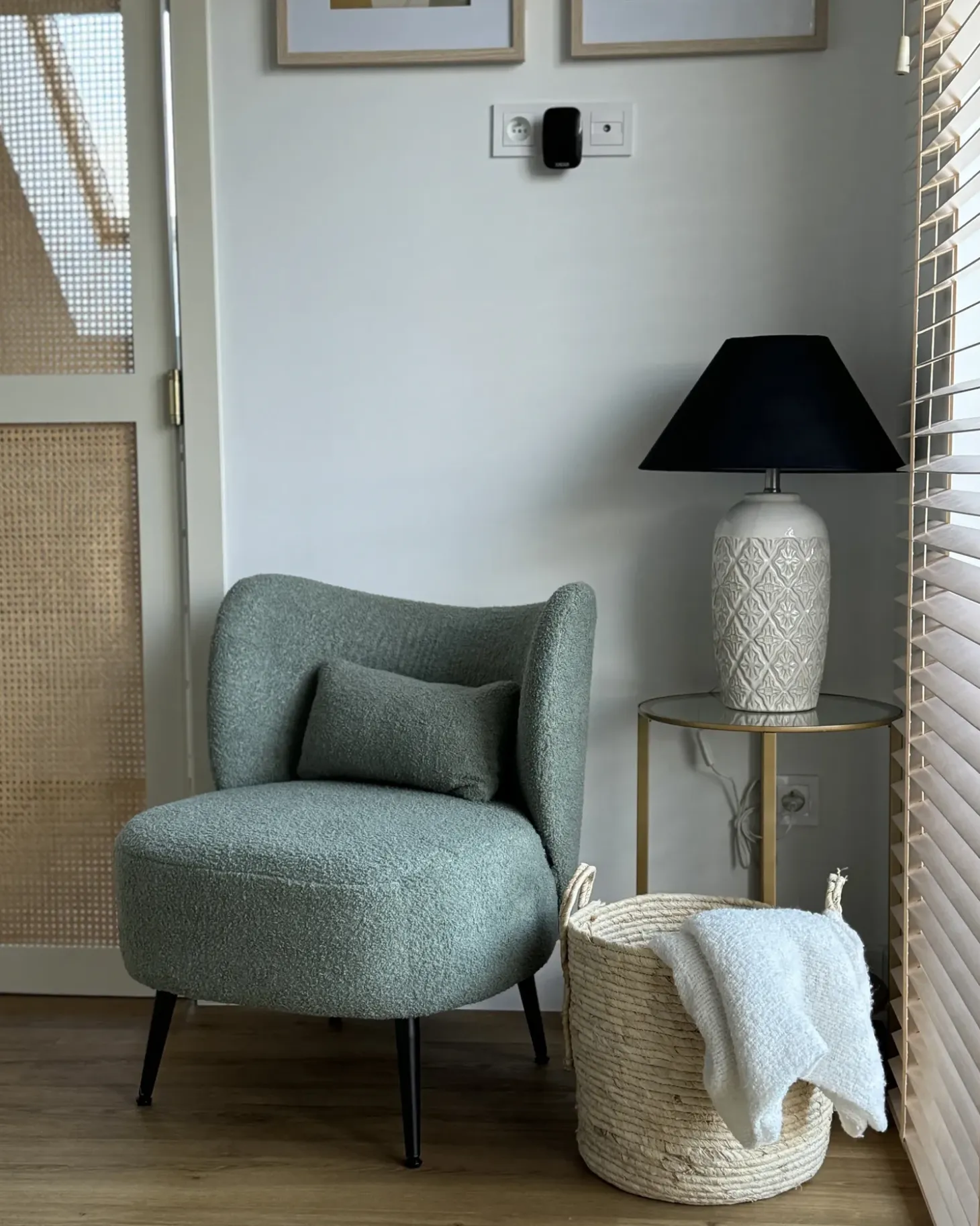 Bordlampe TELIRE Keramik Beige