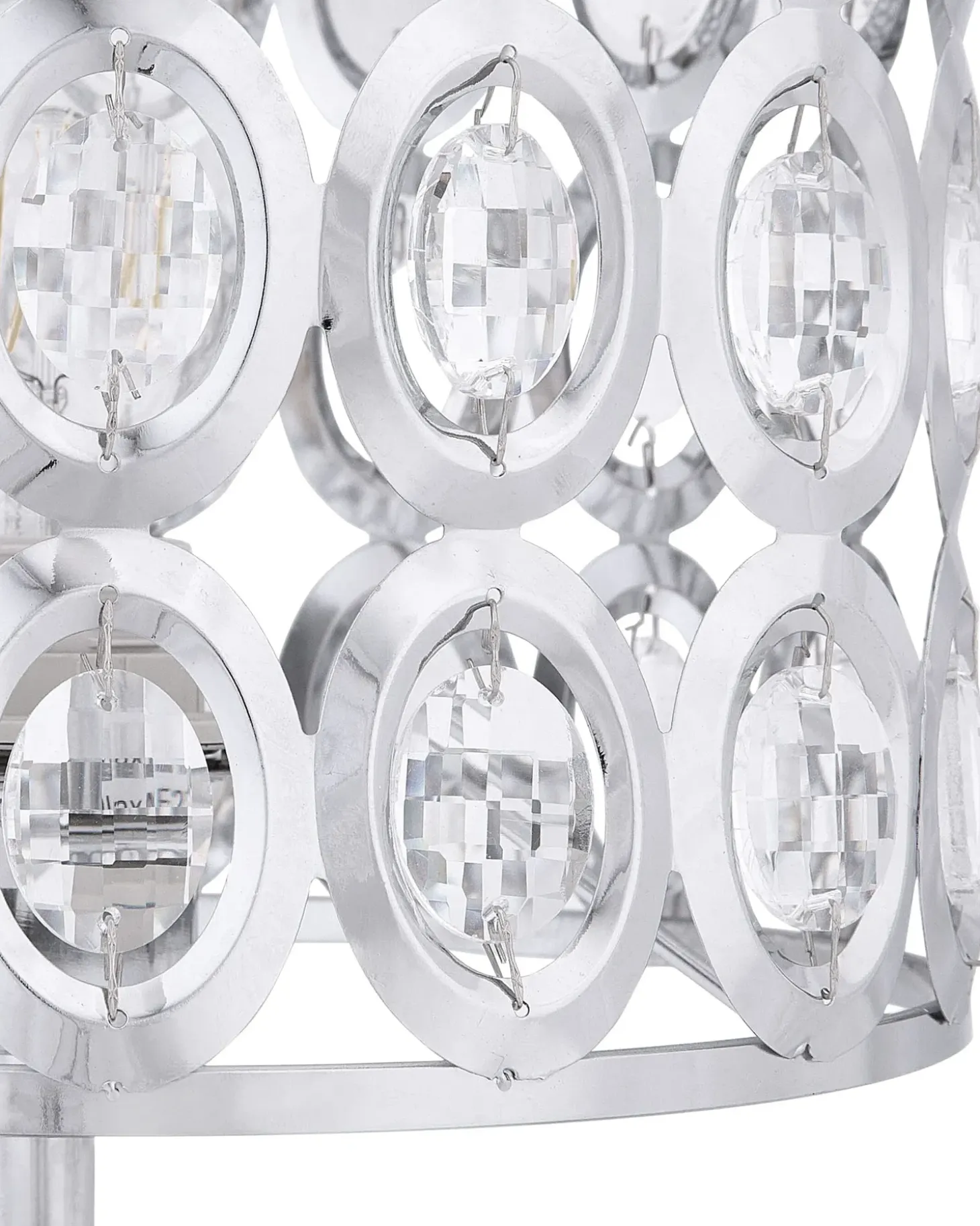 Bordlampe TENNA Krystal Sølv