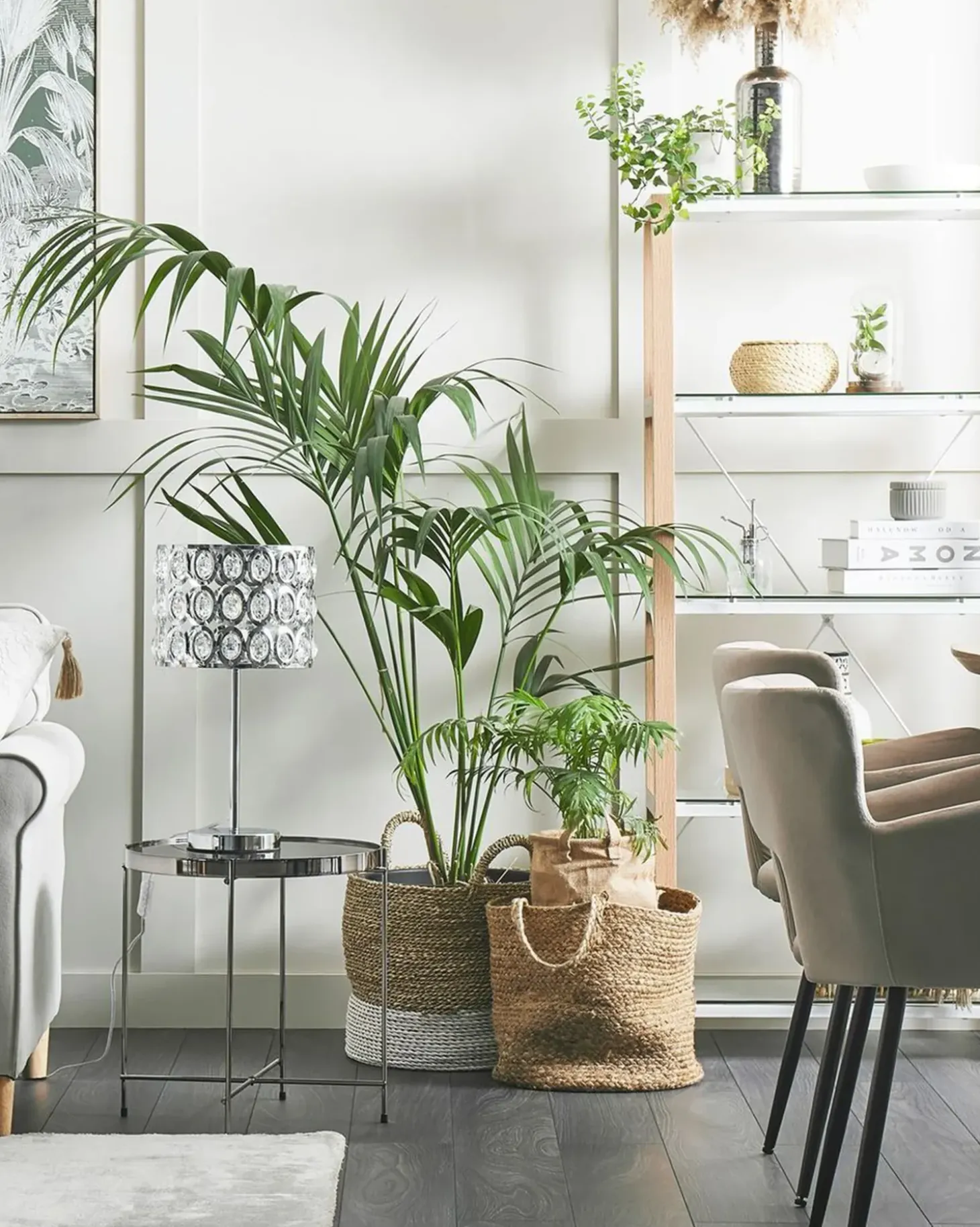 Bordlampe TENNA Krystal Sølv