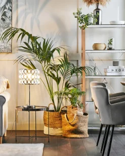 Bordlampe TENNA Krystal Sølv