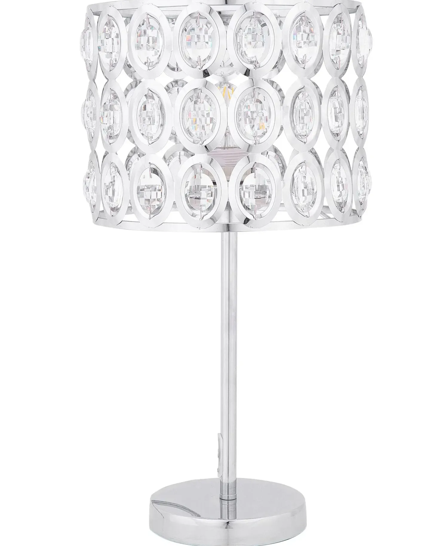 Bordlampe TENNA Krystal Sølv