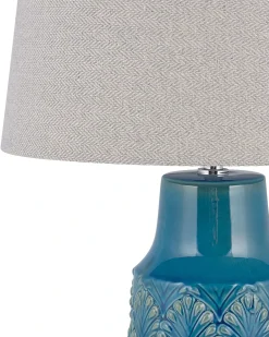 Bordlampe THAYA Keramik Blå