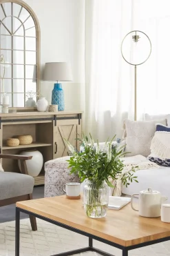 Bordlampe THAYA Keramik Blå