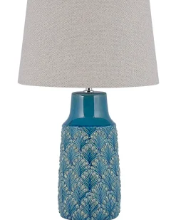 Bordlampe THAYA Keramik Blå