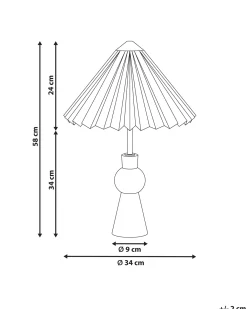 Bordlampe TOJSAN Papir Beige