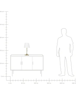 Bordlampe TORYSA Metal Guld