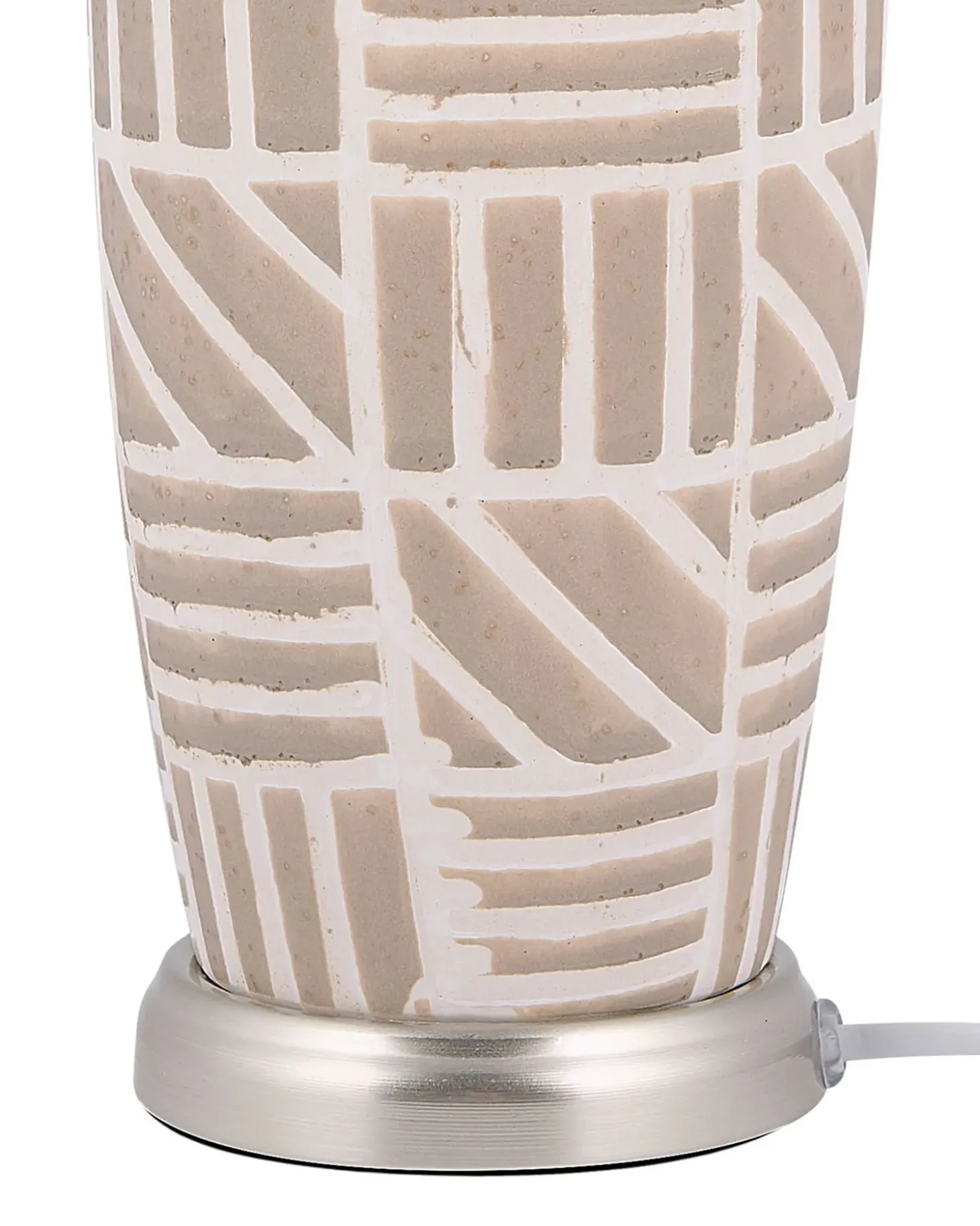 Bordlampe TRAISEN Keramik Beige