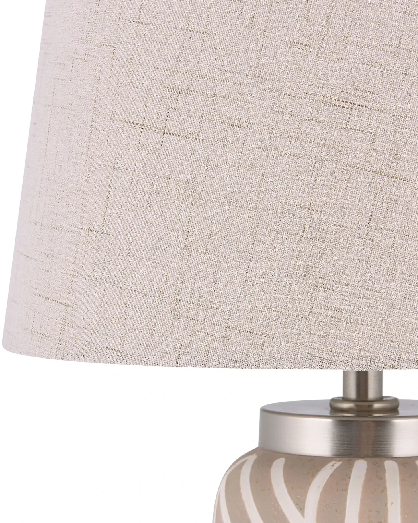 Bordlampe TRAISEN Keramik Beige