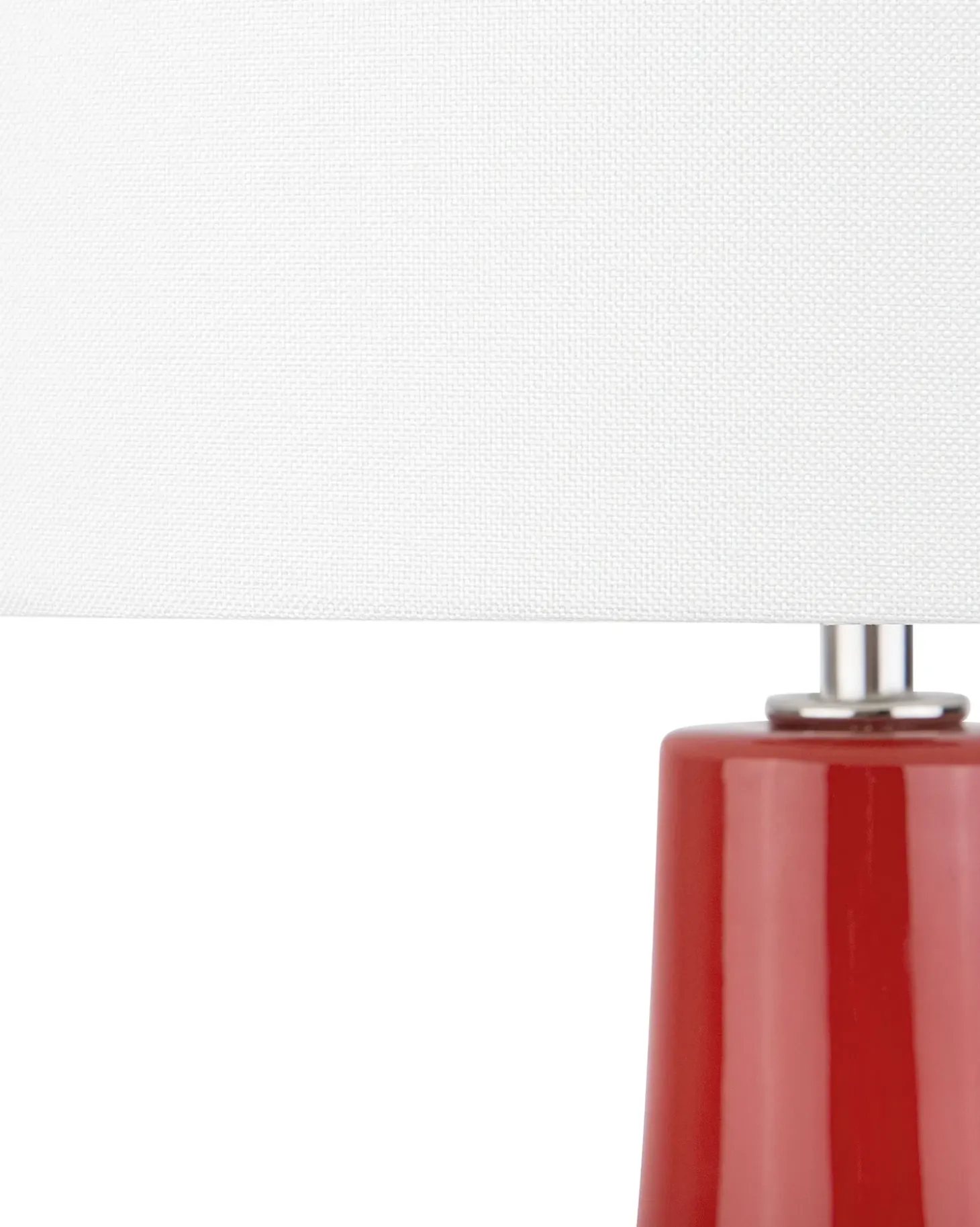 Bordlampe TRIVERSA Keramik Rød