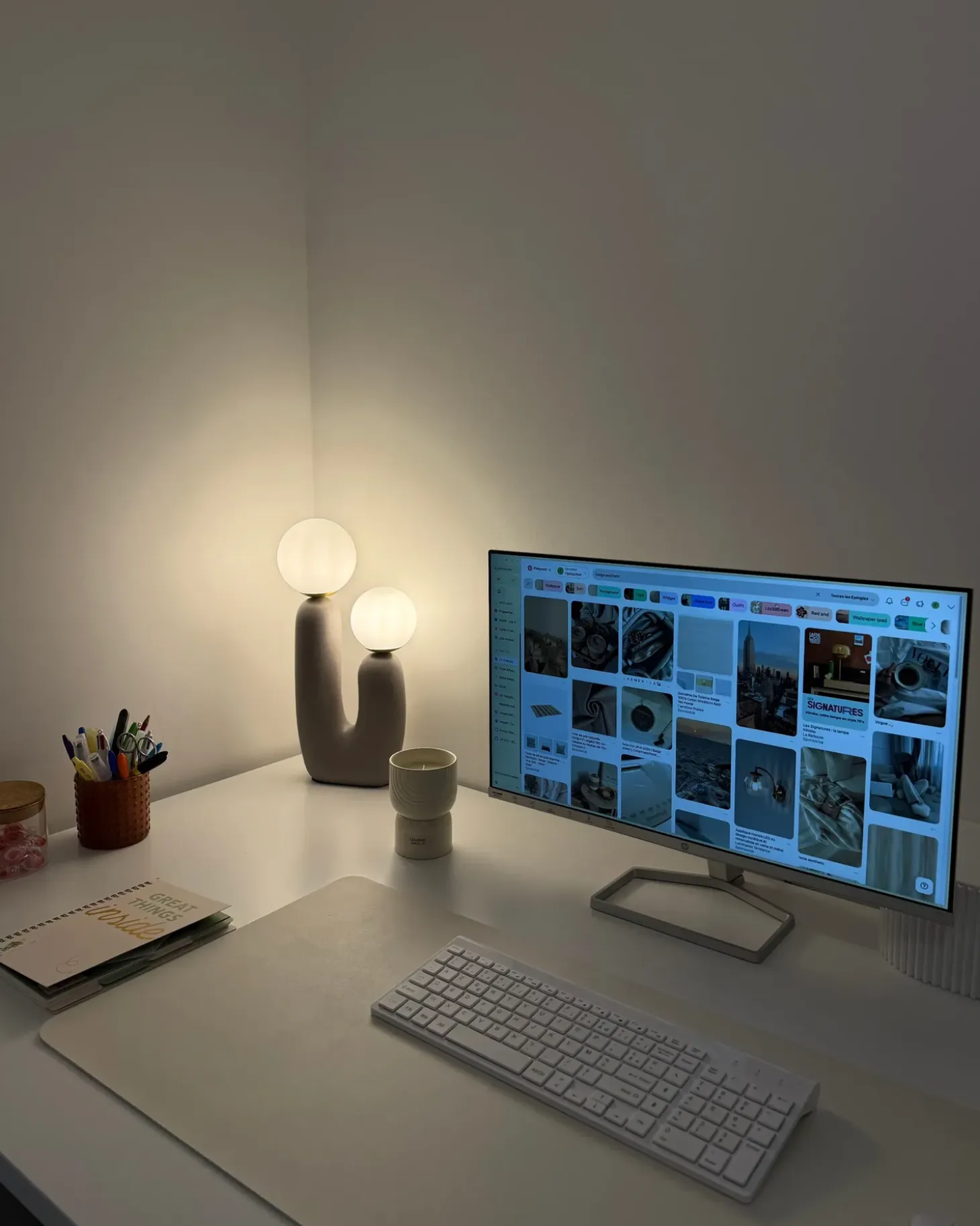Bordlampe TULUN Grå
