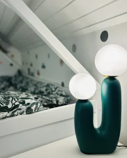 Bordlampe TULUN Mørkegrøn