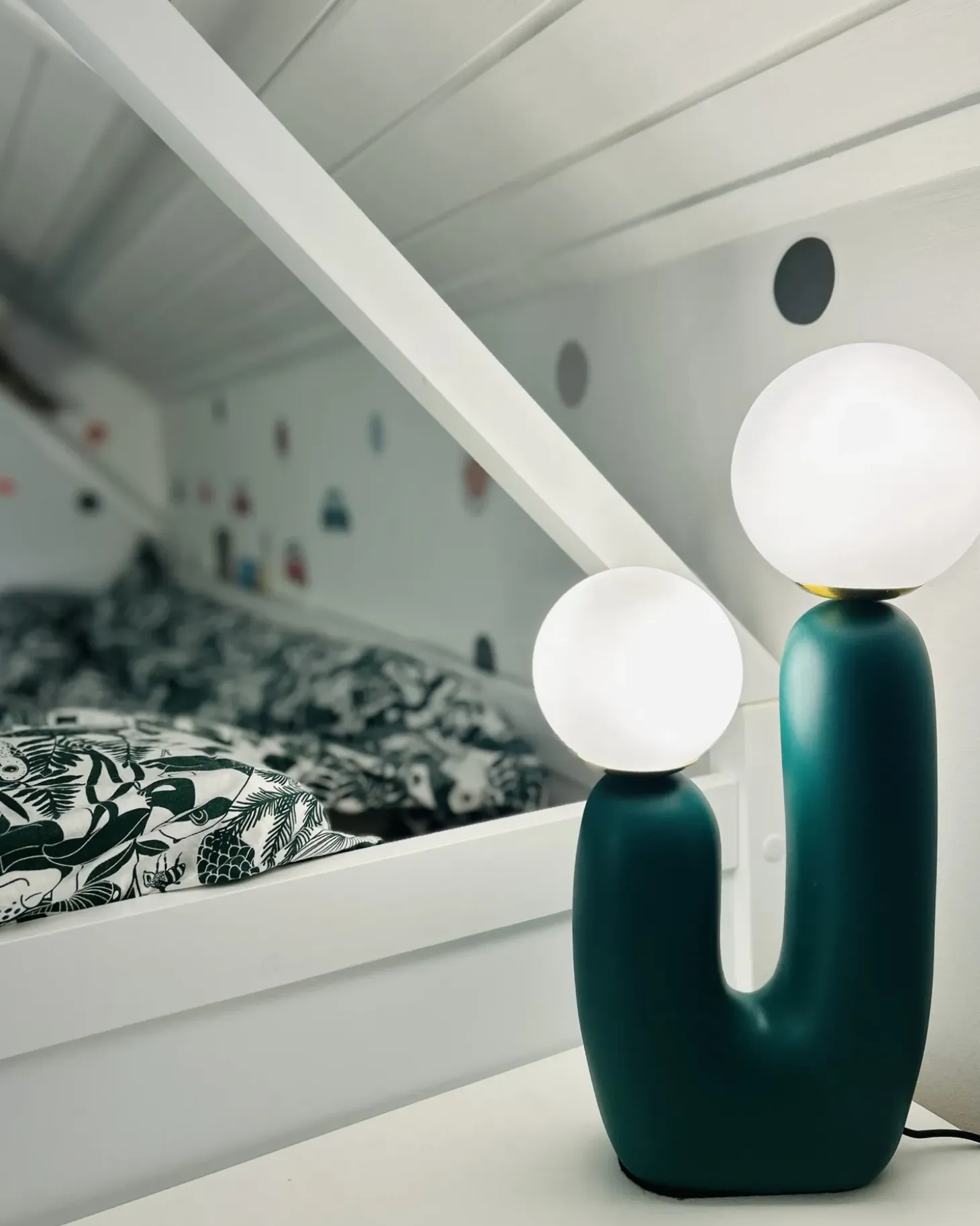 Bordlampe TULUN Mørkegrøn