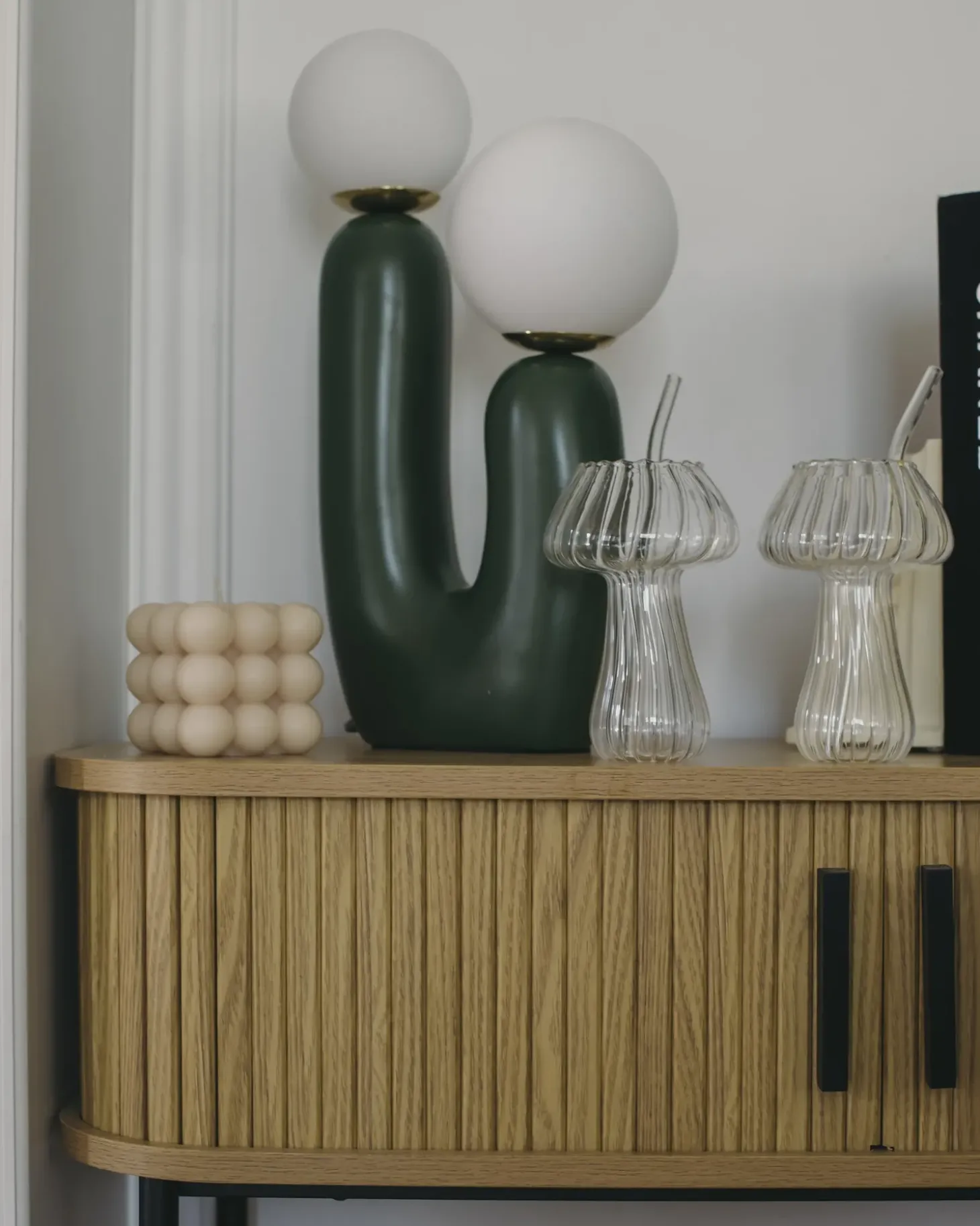 Bordlampe TULUN Mørkegrøn