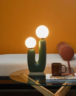 Bordlampe TULUN Mørkegrøn