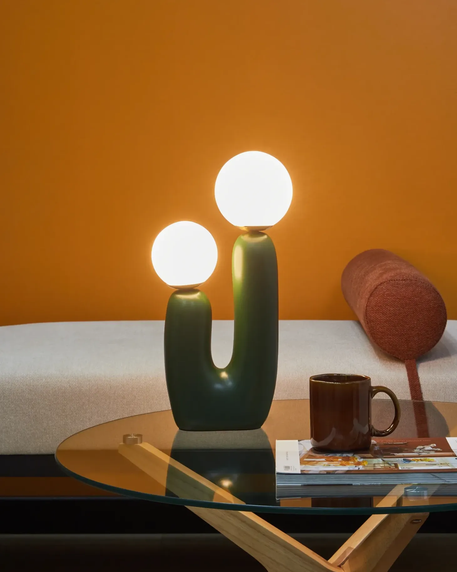 Bordlampe TULUN Mørkegrøn