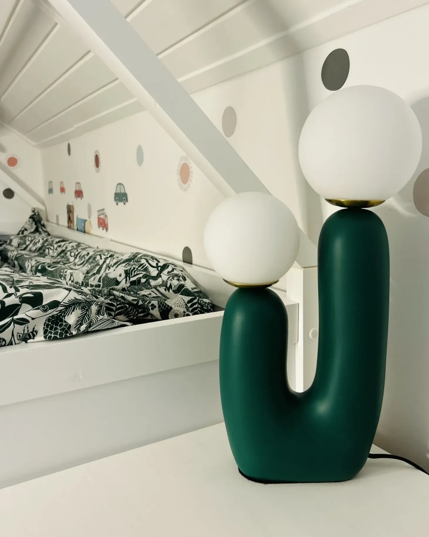 Bordlampe TULUN Mørkegrøn