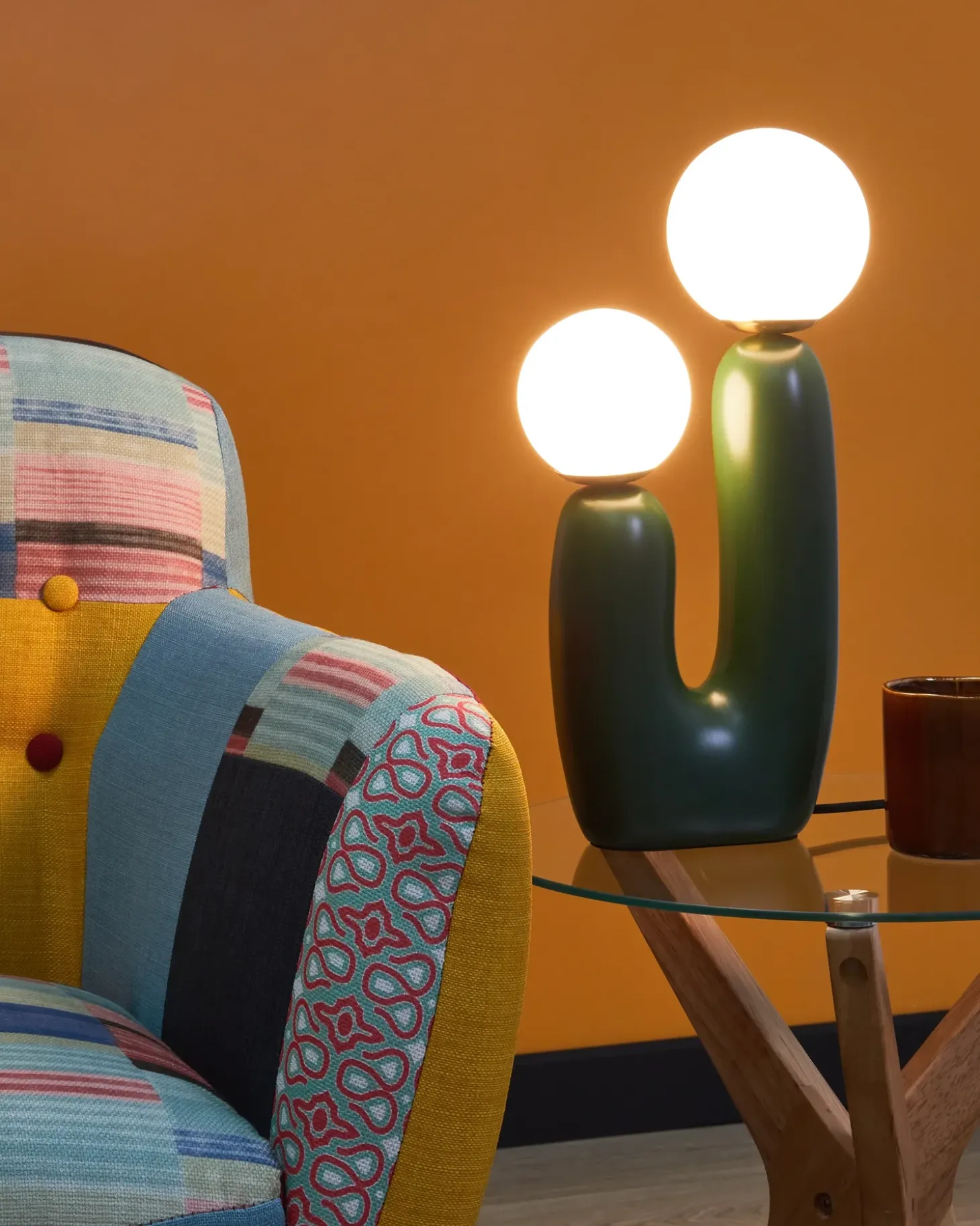 Bordlampe TULUN Mørkegrøn