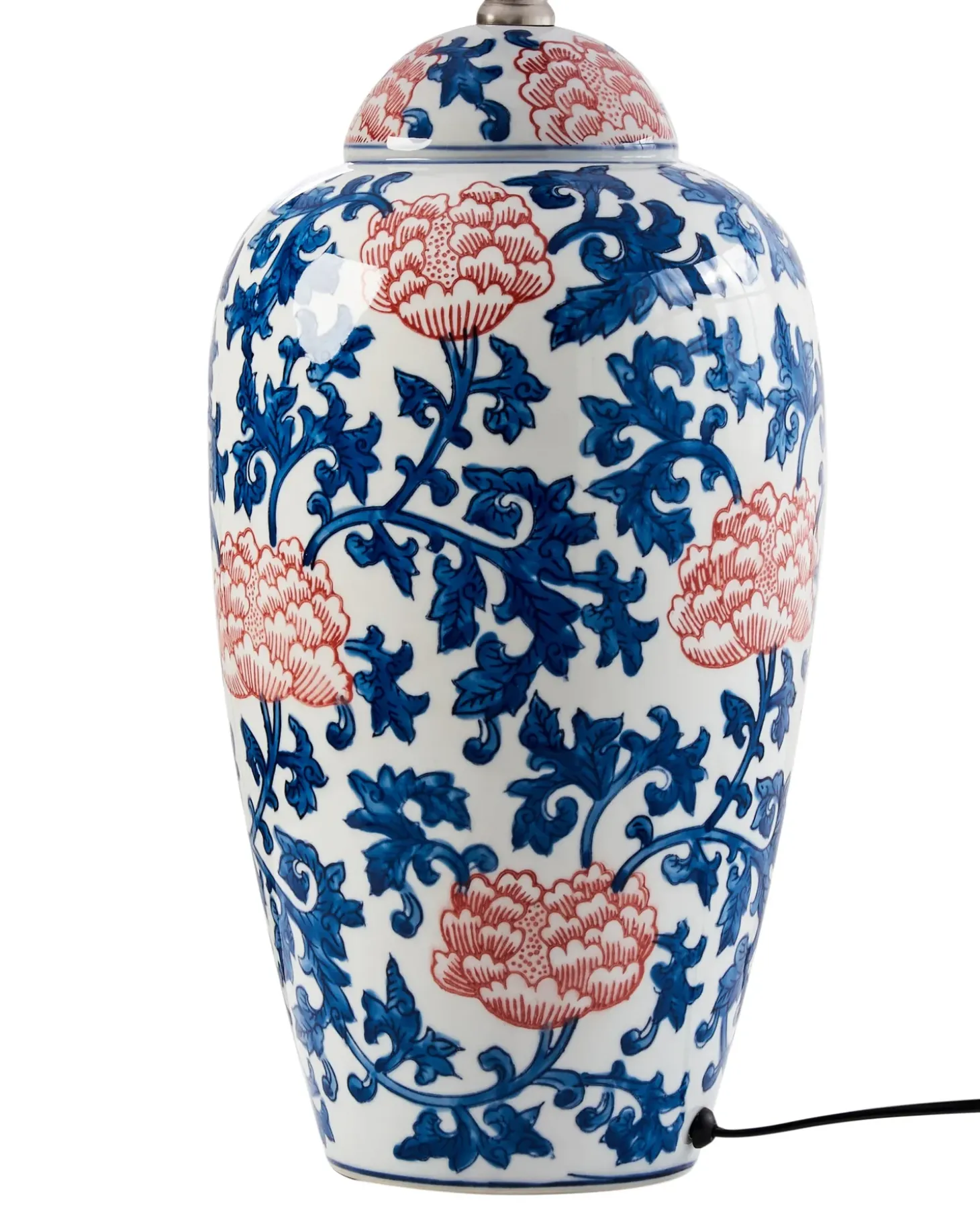 Bordlampe VERUSA Porcelæn Hvid/blå